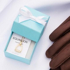 Подвеска Стремя со Swarovski серебро/позолота, EQUIMOON