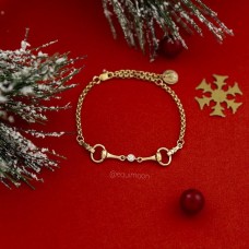 Браслет Трензель 5 со Swarovski серебро/позолота, EQUIMOON