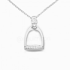 Подвеска Стремя со Swarovski серебро, EQUIMOON