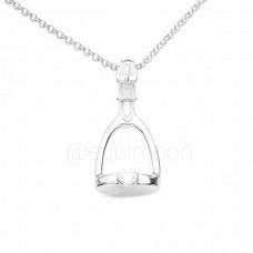 Подвеска Стремя 2 со Swarovski серебро, EQUIMOON